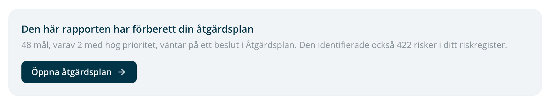 Överlämningen till handlingsplanen